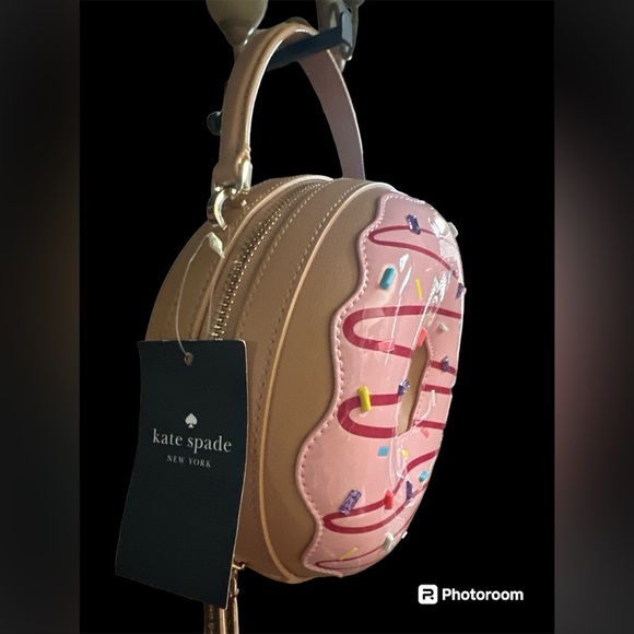 Kate SpadeNWT novelty donut shoulder bag, card holder, earrings, dust bag bundle - Picture 6 of 8